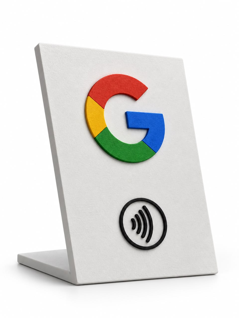 Plaquinha Placa NFC 3D - Google (12,5x8cm) branca
