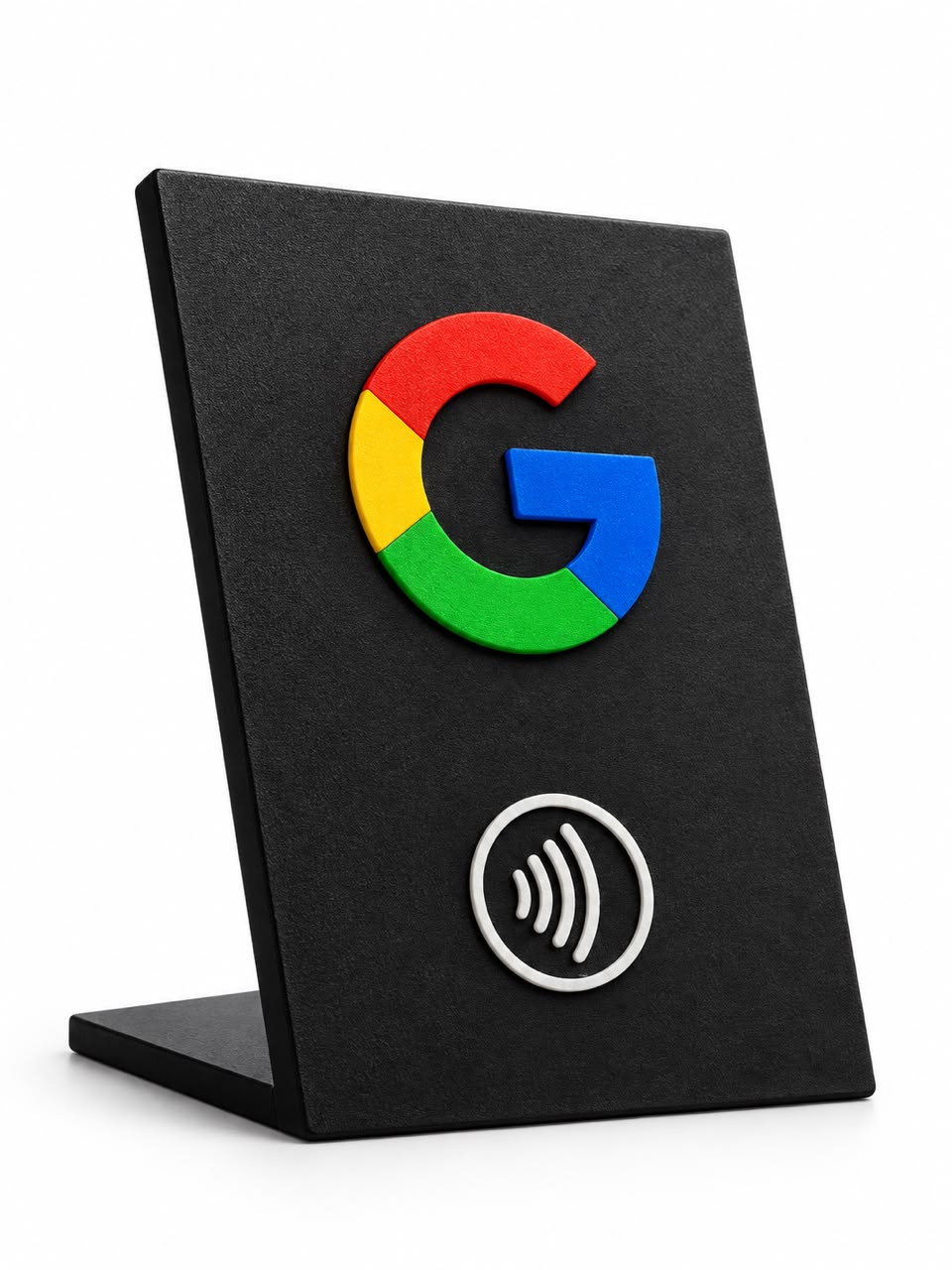 Plaquinha Placa NFC 3D - Google (12,5x8cm) preta